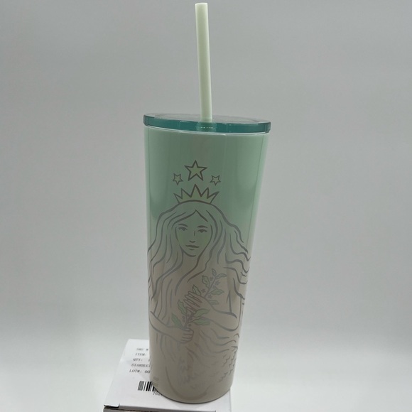 New Starbucks Europe 50th Anniversary Green Siren Limited 16oz Cup Stainless - Picture 3 of 5